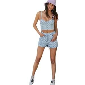 OBEY NWT $79 Clash Light Indigo Women's Denim Shorts Size 32